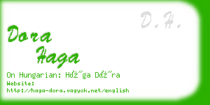 dora haga business card